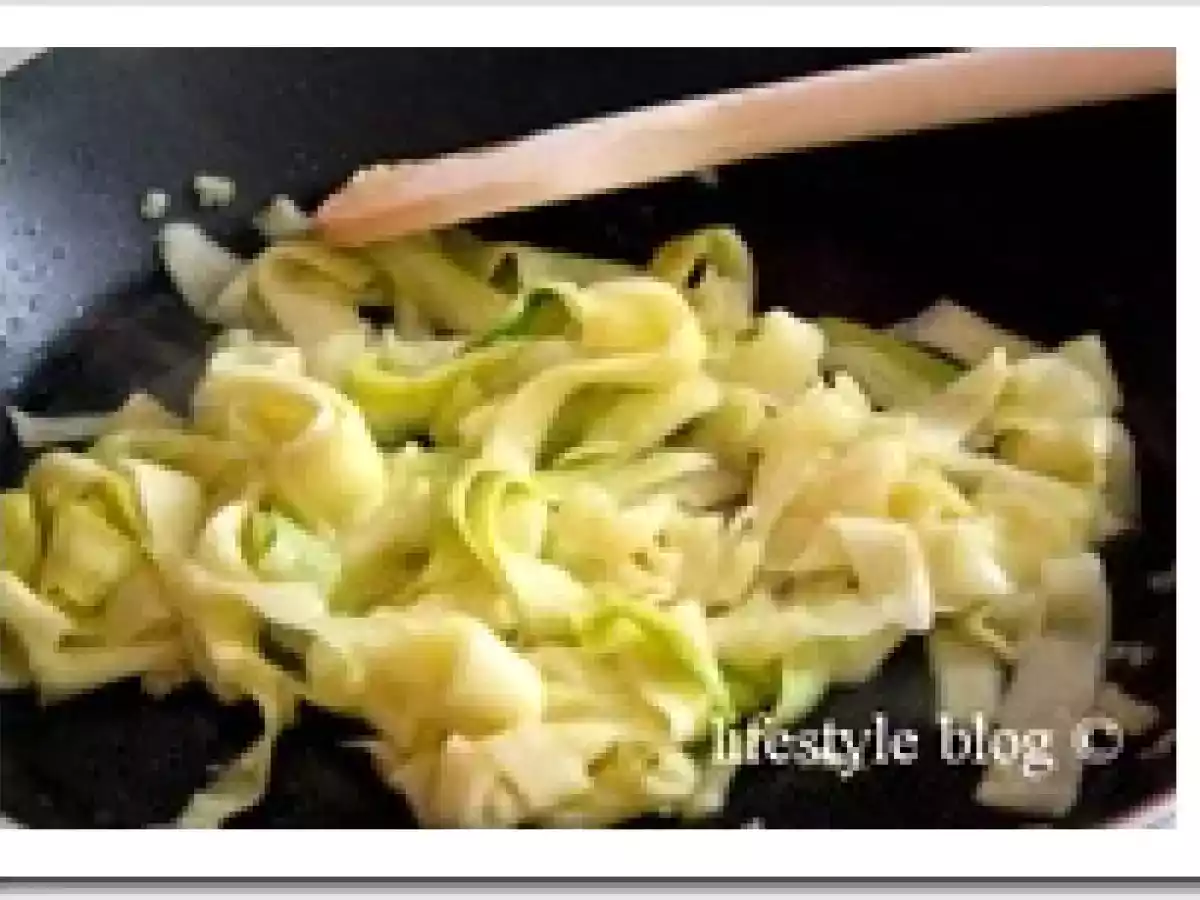 Tagliatelle din zucchini / Zucchini tagliatelle - poza 5