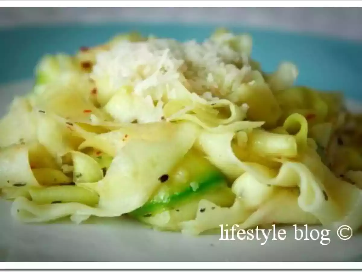 Tagliatelle din zucchini / Zucchini tagliatelle - poza 8