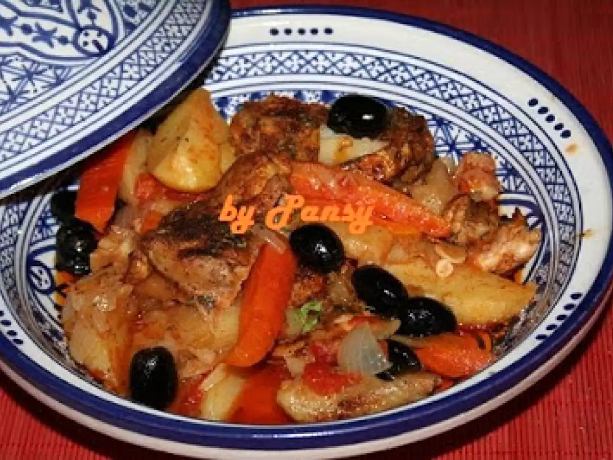Tajine de pui cu legume si masline - poza 2