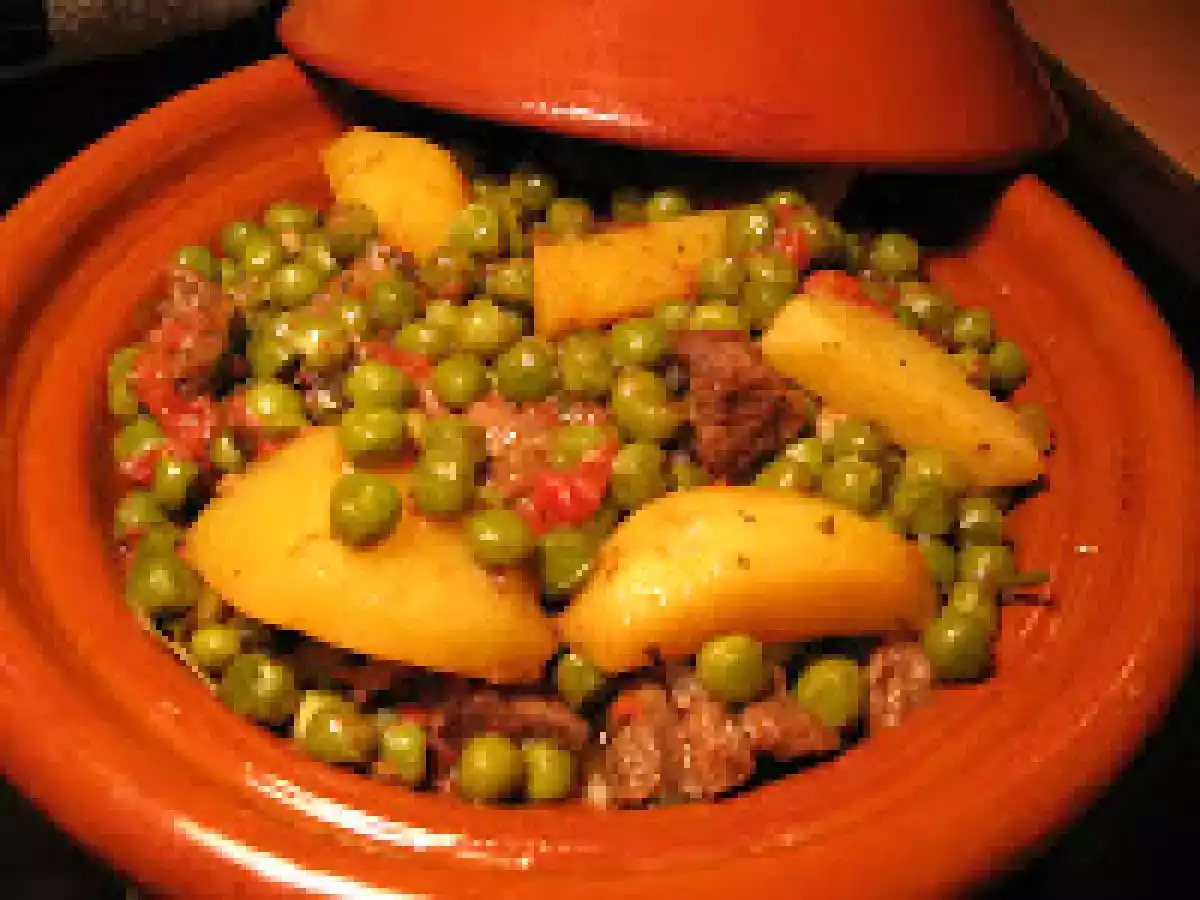 Tajine vita cu mazare si cartofi - poza 2