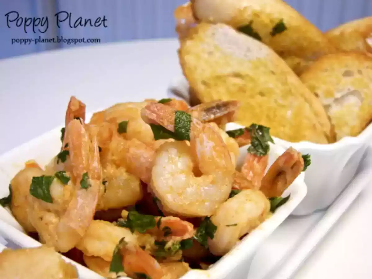 Tapas - creveti cu usturoi (garlic shrimps) - poza 8