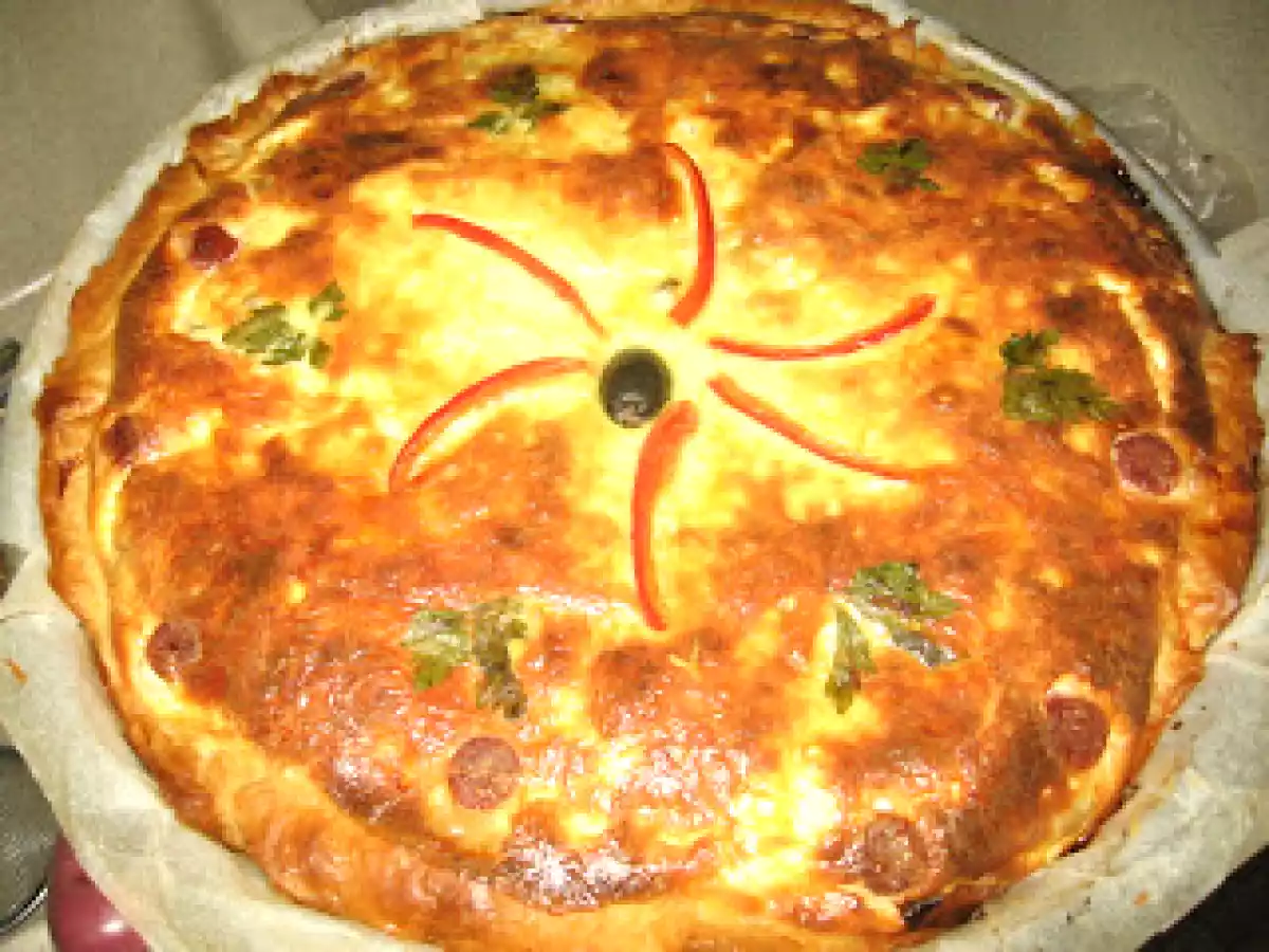 Tarta aperitiv cu ciuperci