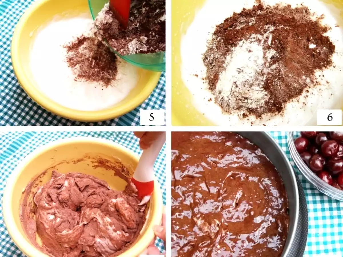 Tarta cu cirese si cacao - poza 3