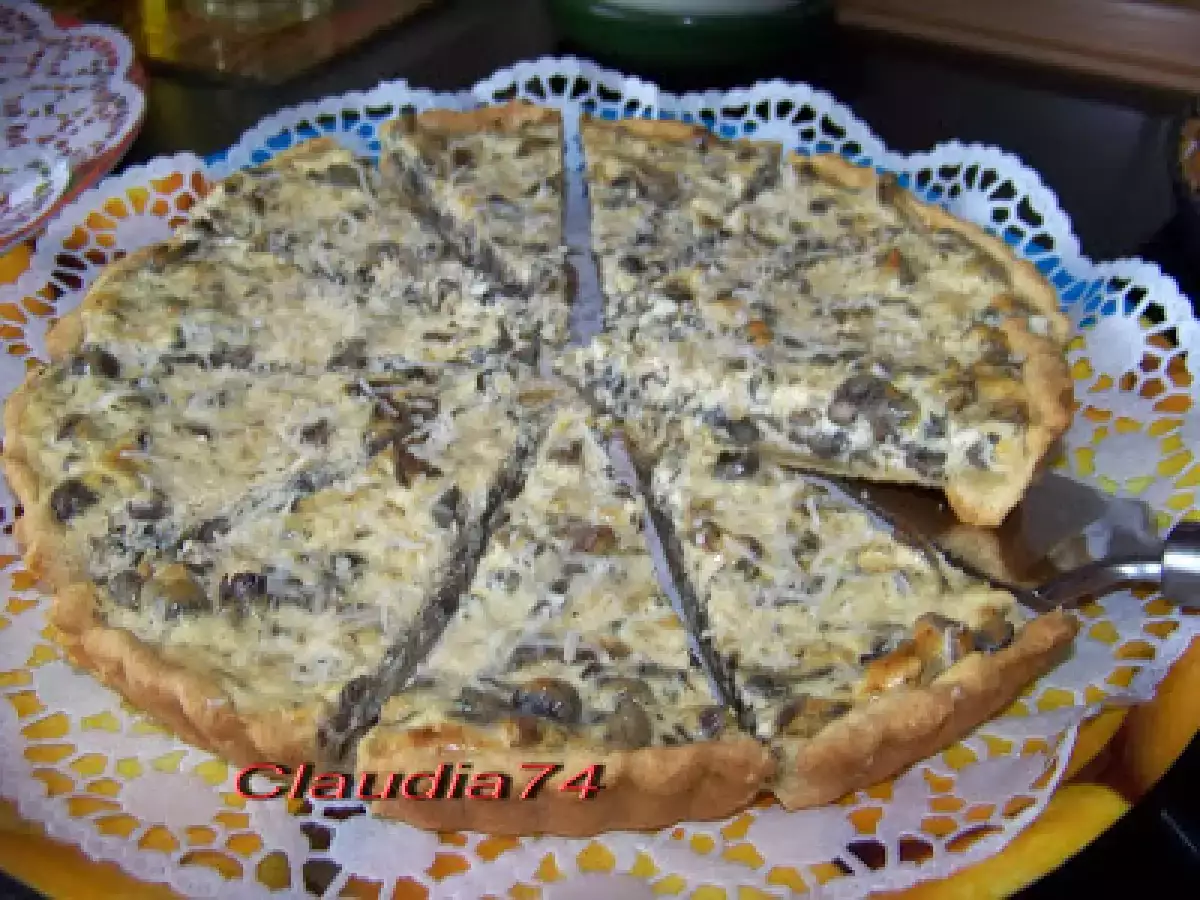 Tarta cu ciuperci