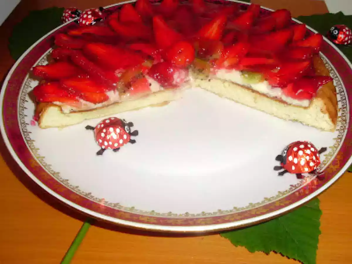 TARTA CU FRUCTE primavara....culoare....bucurie. - poza 3