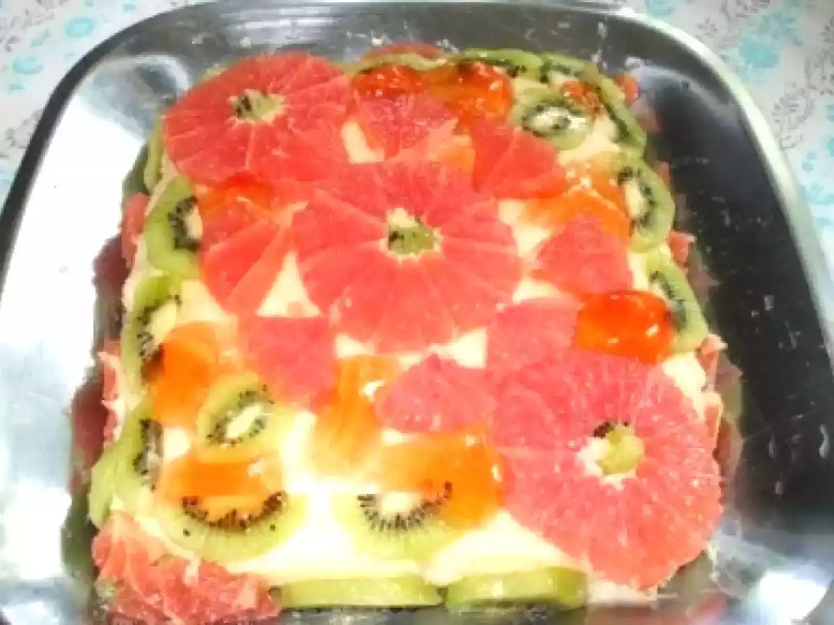 Tarta cu fructe rapida