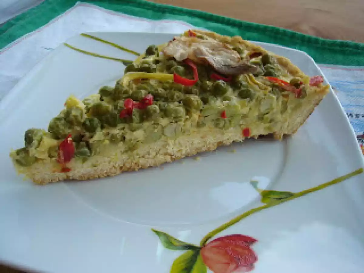 Tarta cu malai si mazare