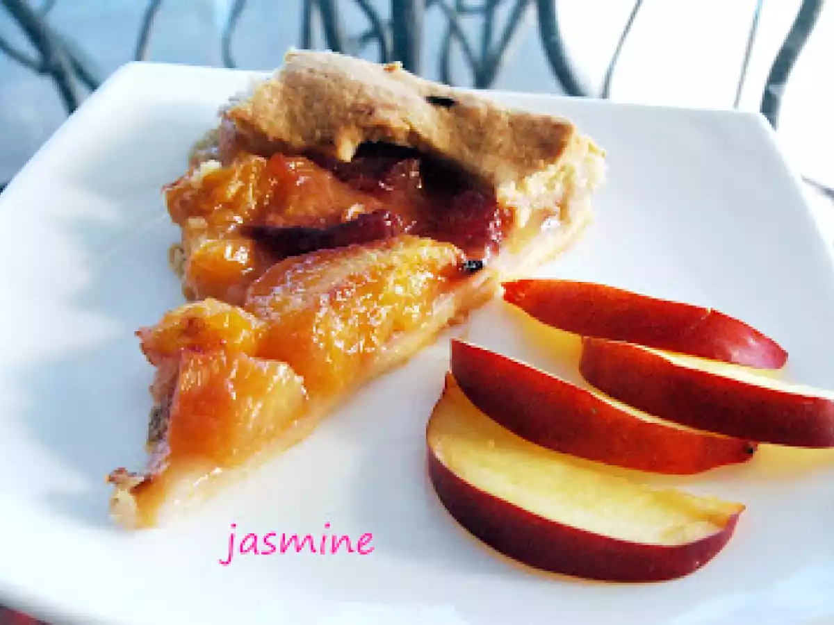 Tarta cu nectarine sau piersici. - poza 2