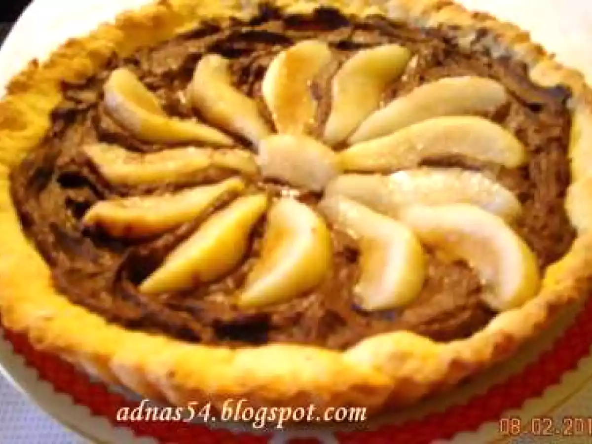Tarta cu pere si ciocolata