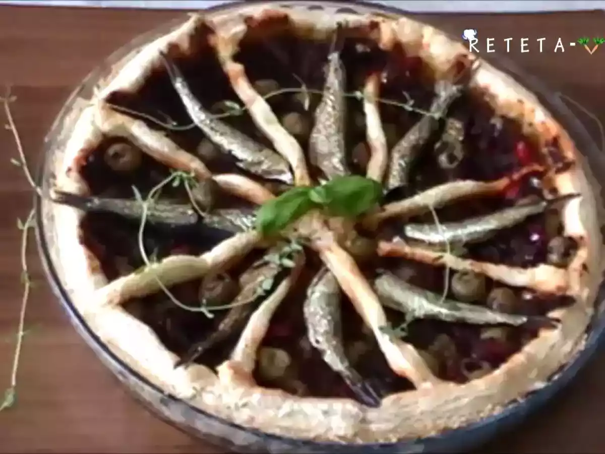 Tarta cu peste afumat (sprot) si masline (Reteta Video)