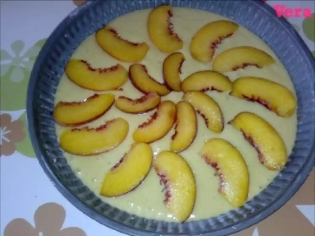 TARTA CU PIERSICI - poza 2