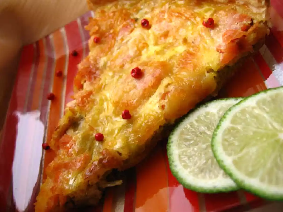 Tarta cu praz si somon afumat - poza 2