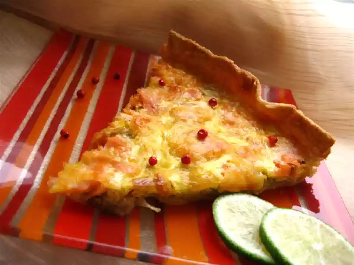 Tarta cu praz si somon afumat - poza 3