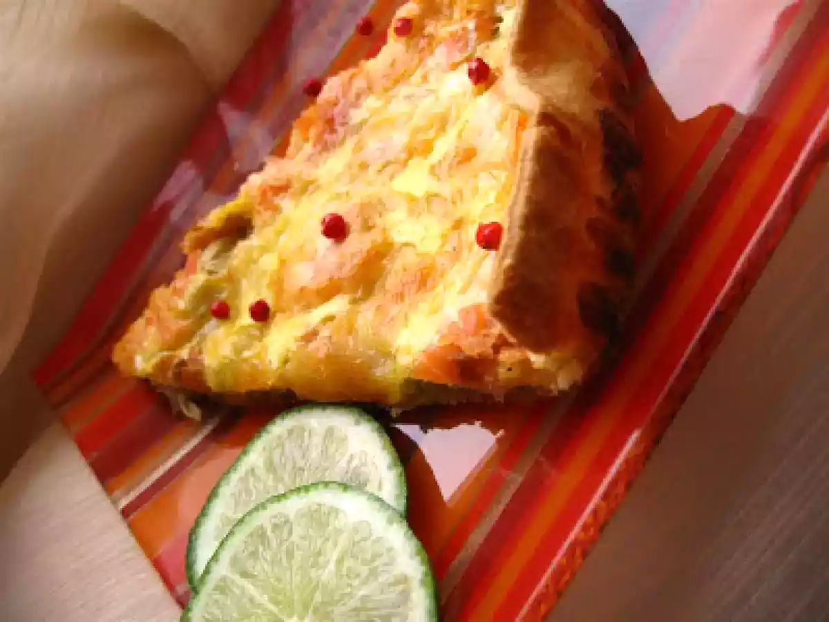 Tarta cu praz si somon afumat - poza 4