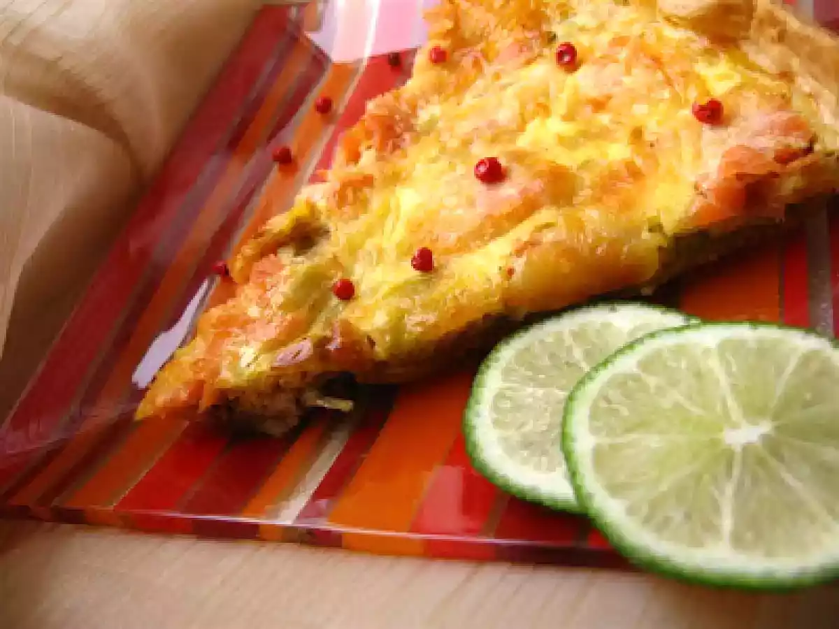 Tarta cu praz si somon afumat - poza 5