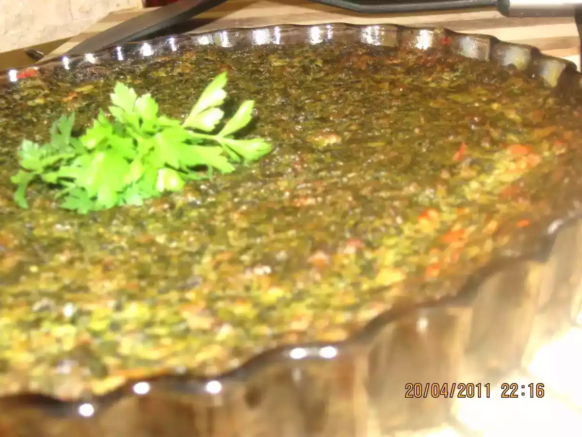 Tarta cu spanac si carne tocata. - poza 2