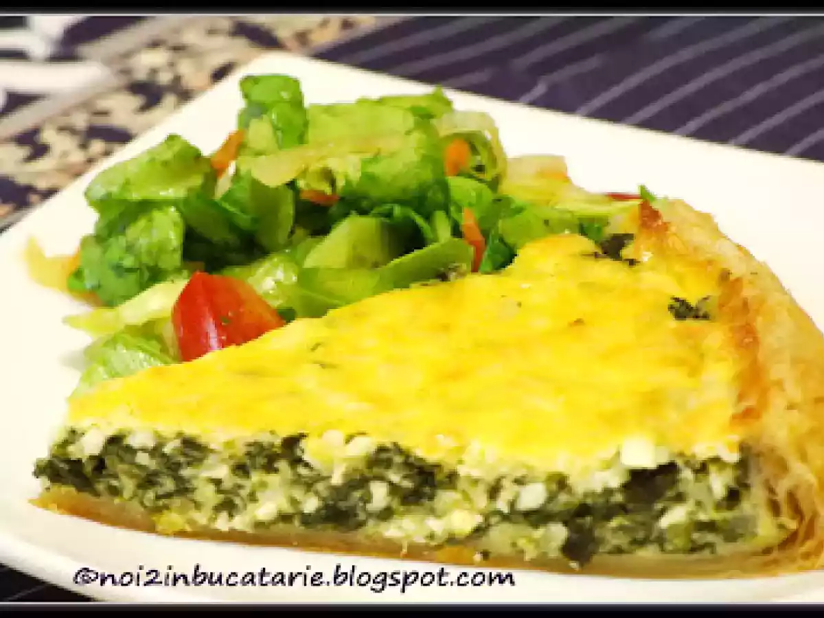 Tarta cu spanac si telemea - poza 2