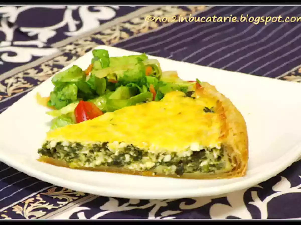 Tarta cu spanac si telemea - poza 6