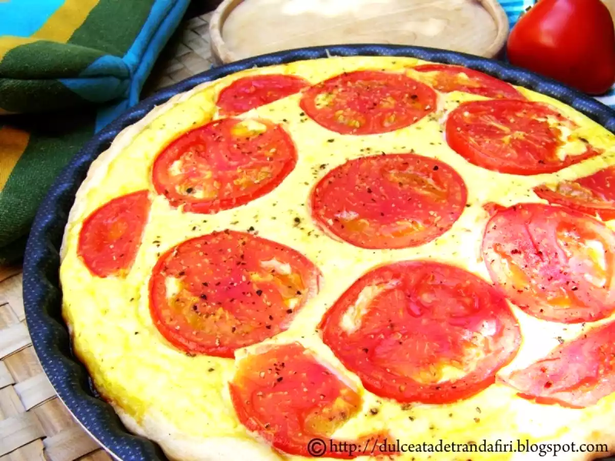 Tarta cu telemea si rosii - poza 3