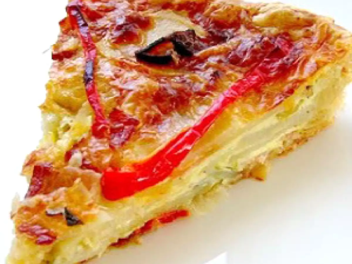 Tarta de cartofi si rosii