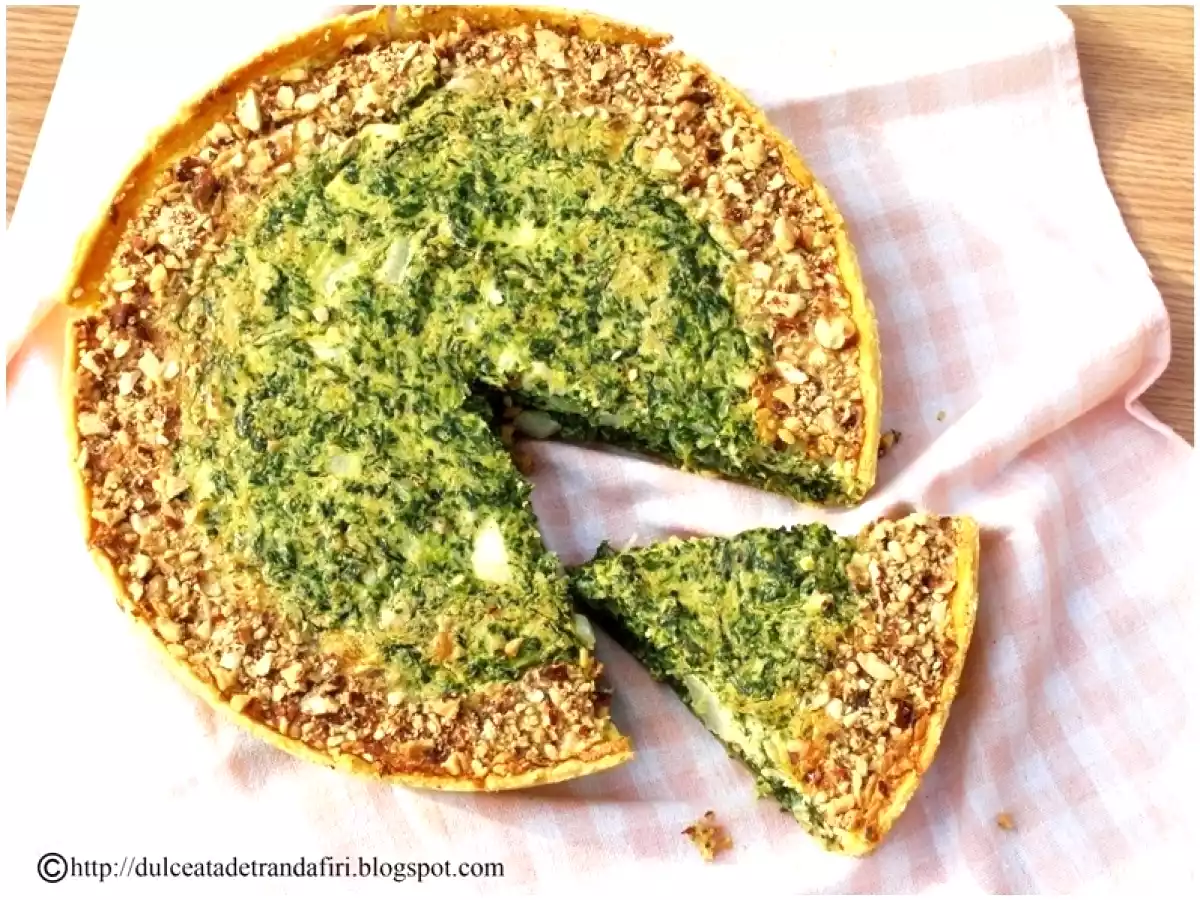 Tarta de spanac cu migdale - poza 2