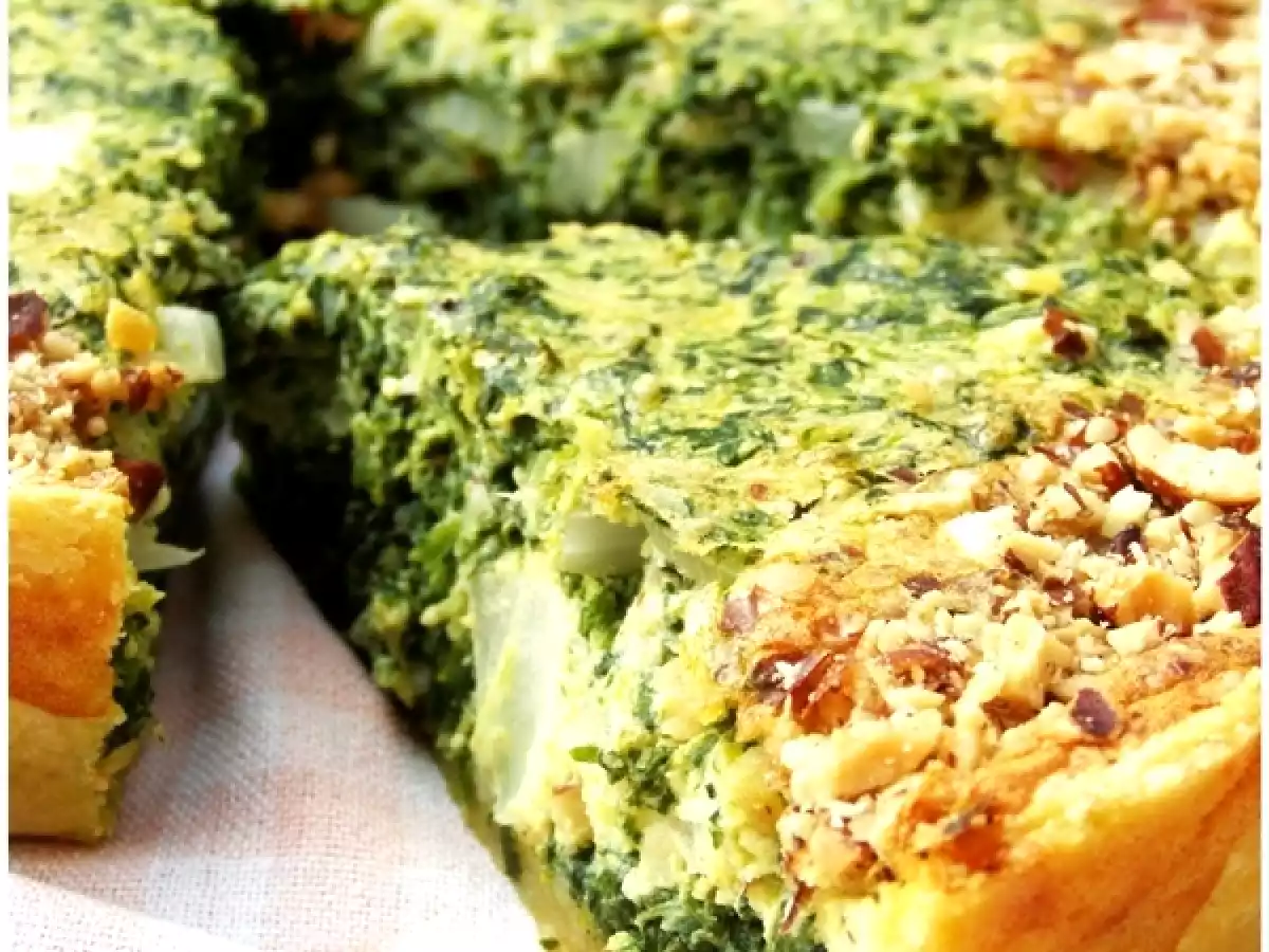 Tarta de spanac cu migdale - poza 3