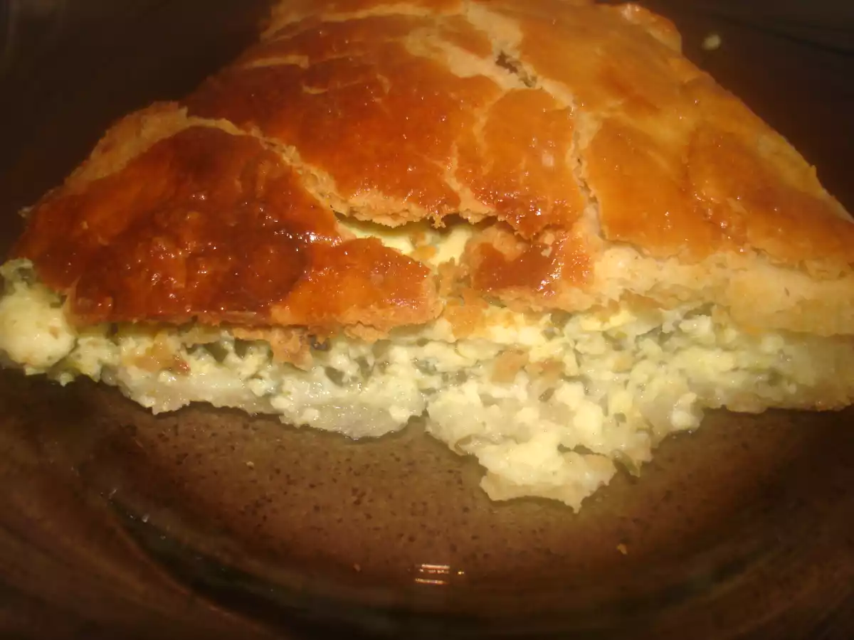 Tarta sarata cu branza si spanac