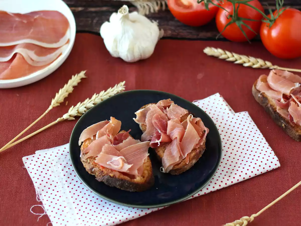 Tartine cu tomate și jambon serrano - poza 4