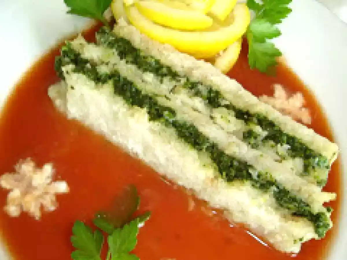 Terina de peste cu spanac