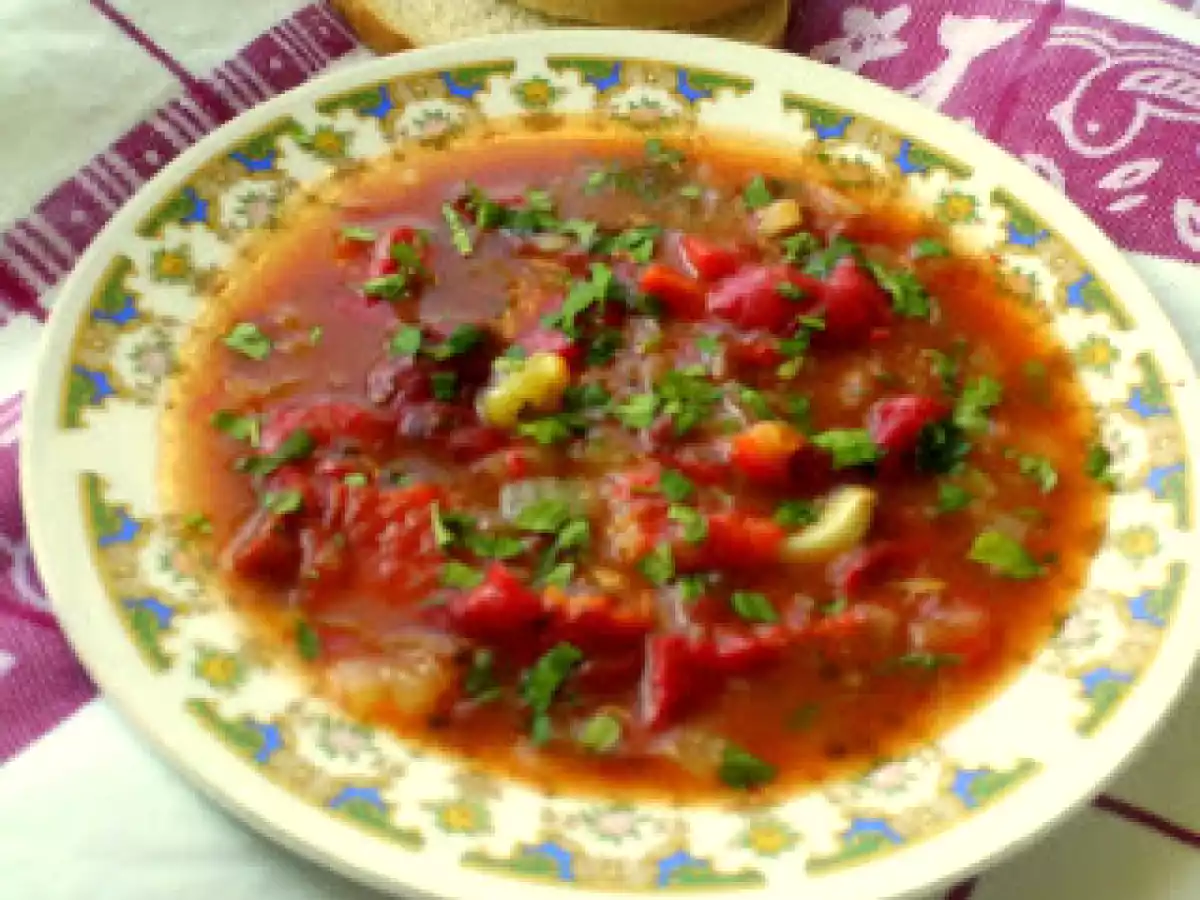 Tocanita de ardei copti - de post