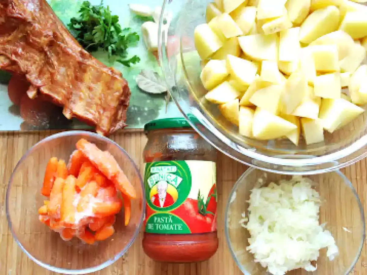 Tocanita de cartofi cu costita afumata! - poza 3