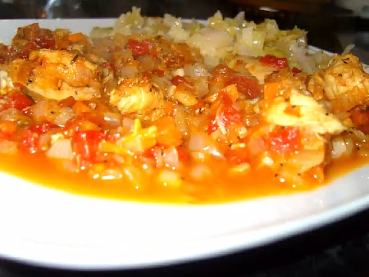 Tocanita de ceapa cu carne de pui - poza 2