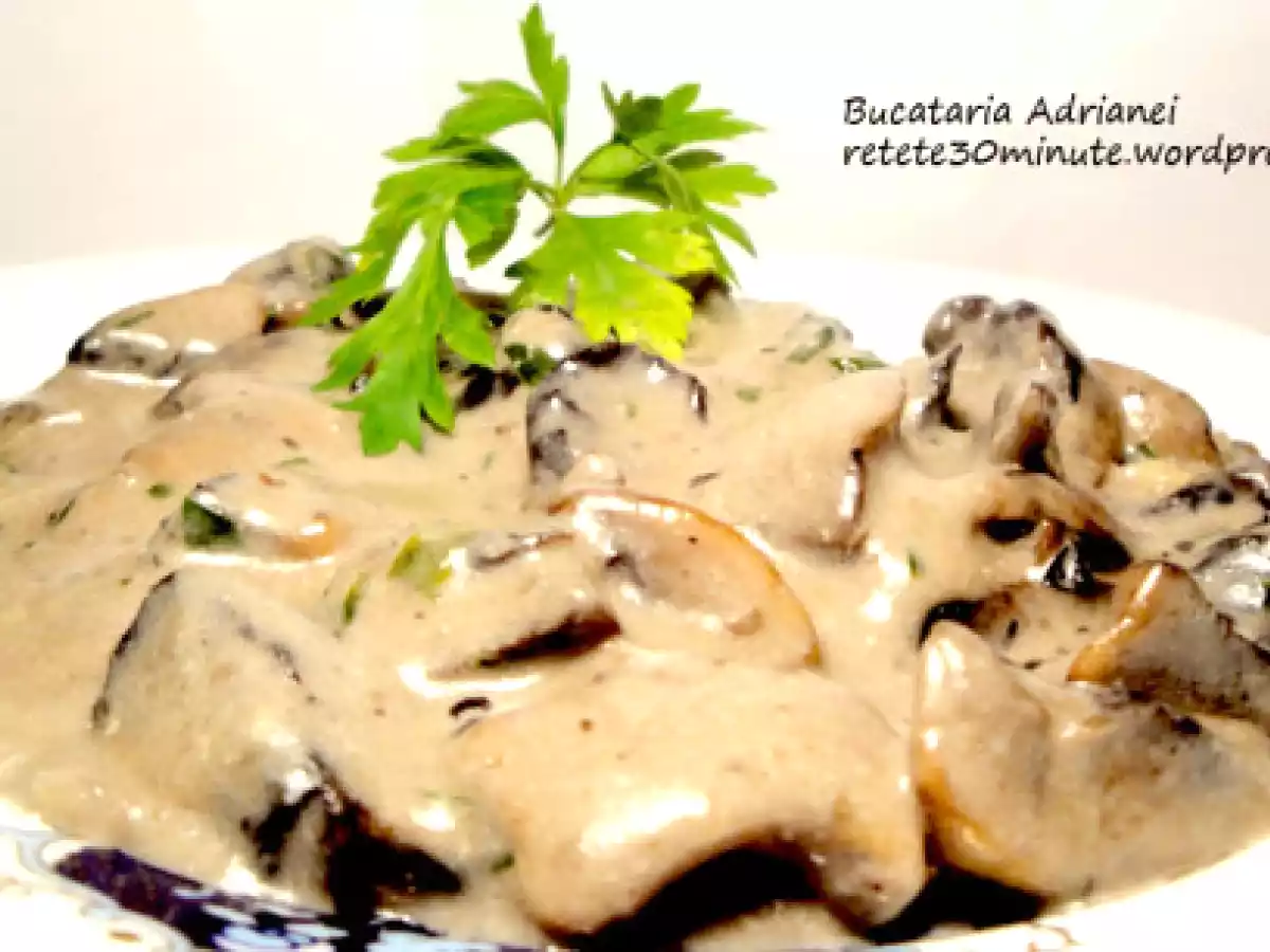 Tocanita de ciuperci champignon