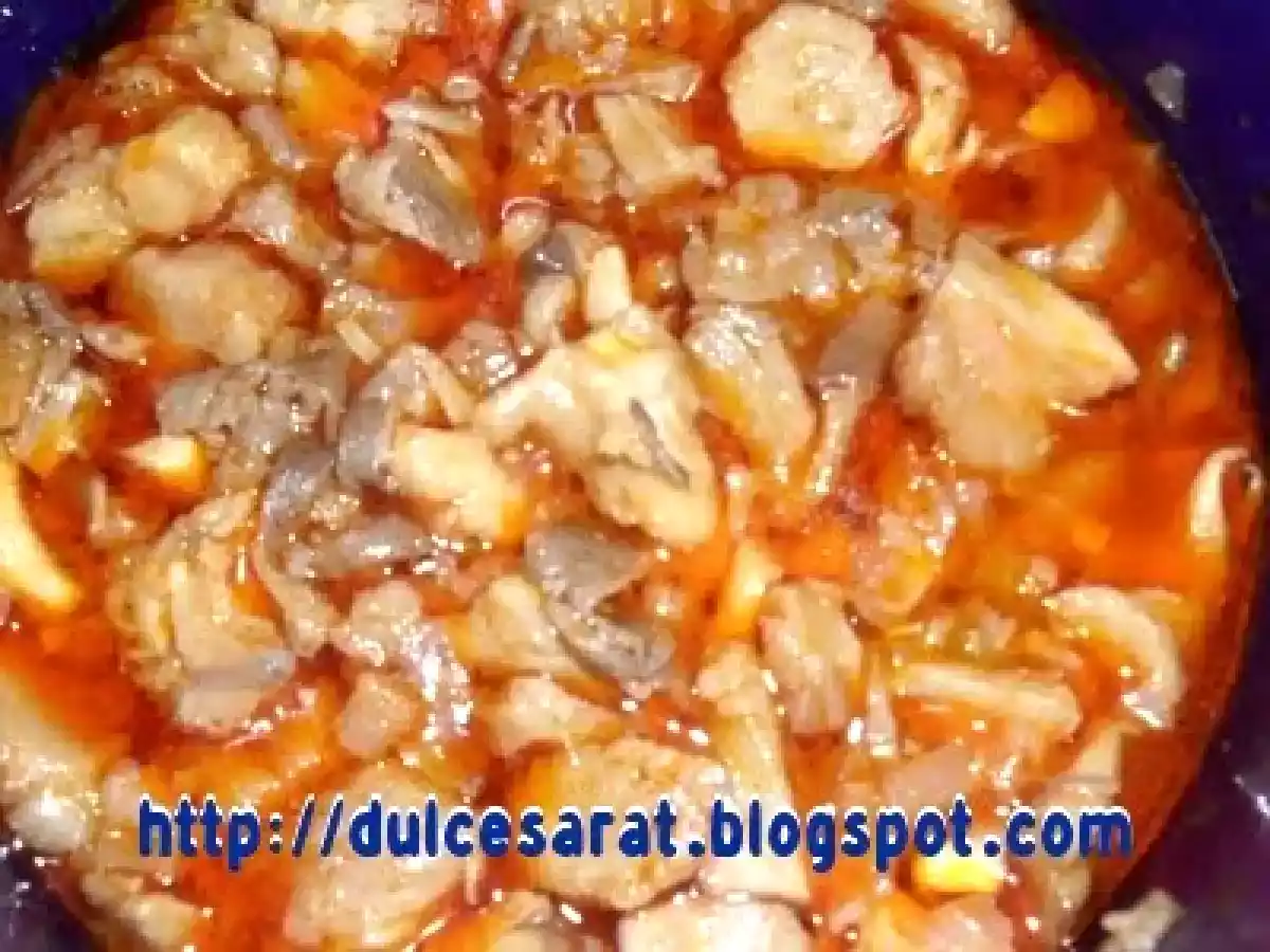 Tocanita de ciuperci Pleurotus