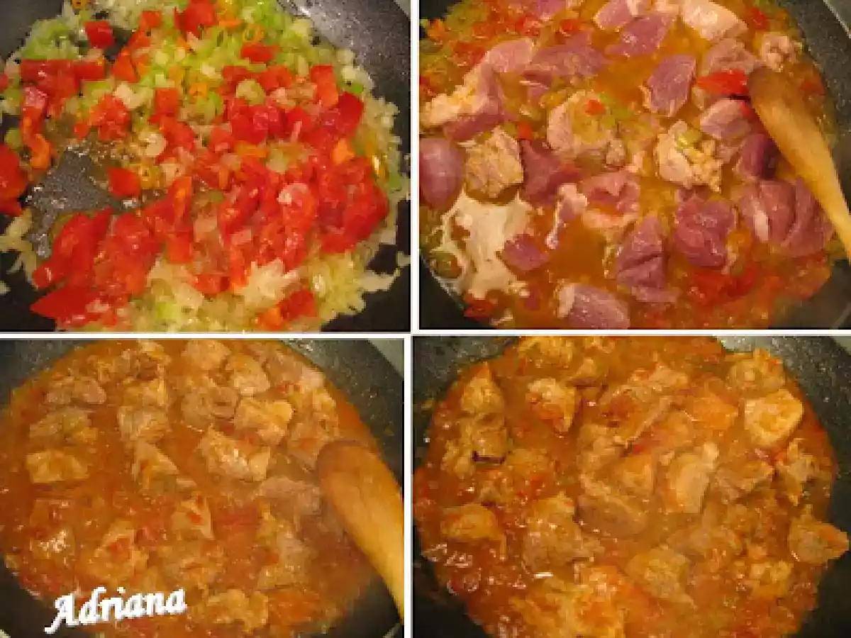 Tocanita de porc cu vin alb - poza 3