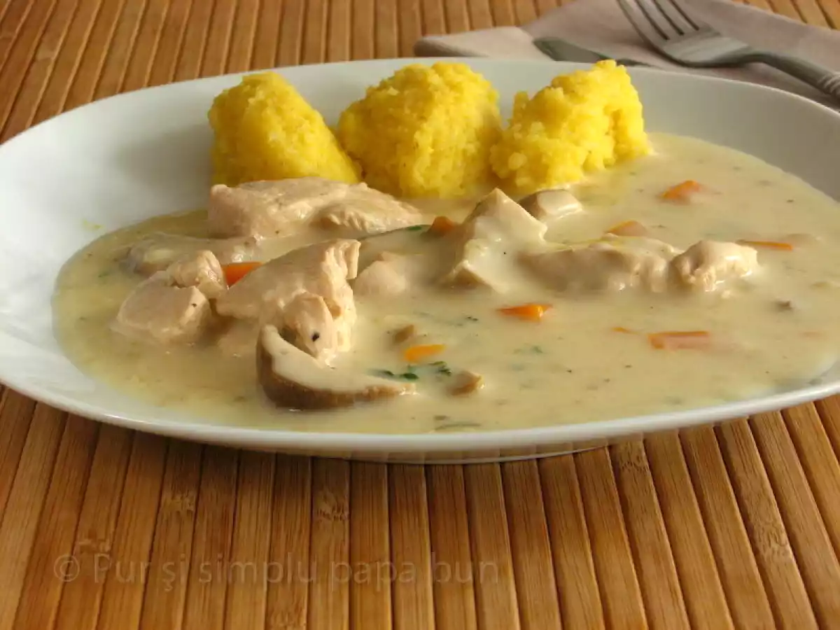 Tocanita de pui cu smantana