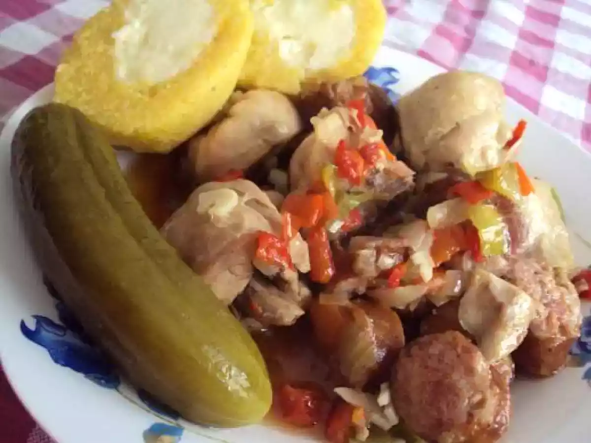 Tochitura de pui, cu bulz - poza 2