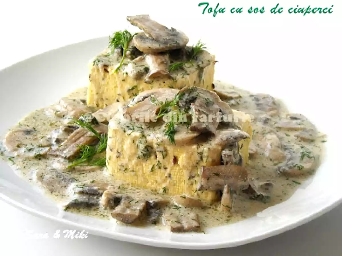Tofu cu sos de ciuperci - poza 2