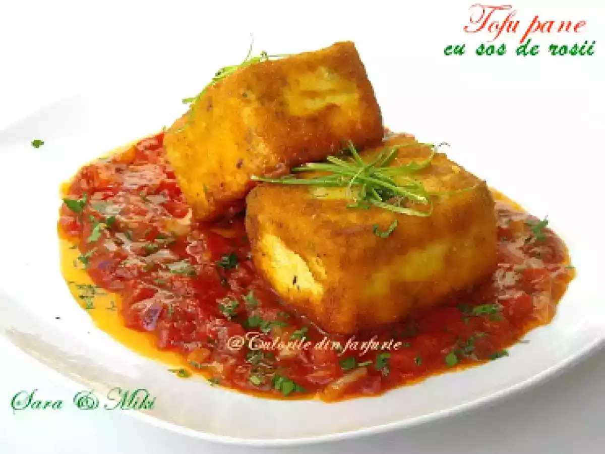 Tofu pane cu sos de rosii - poza 3