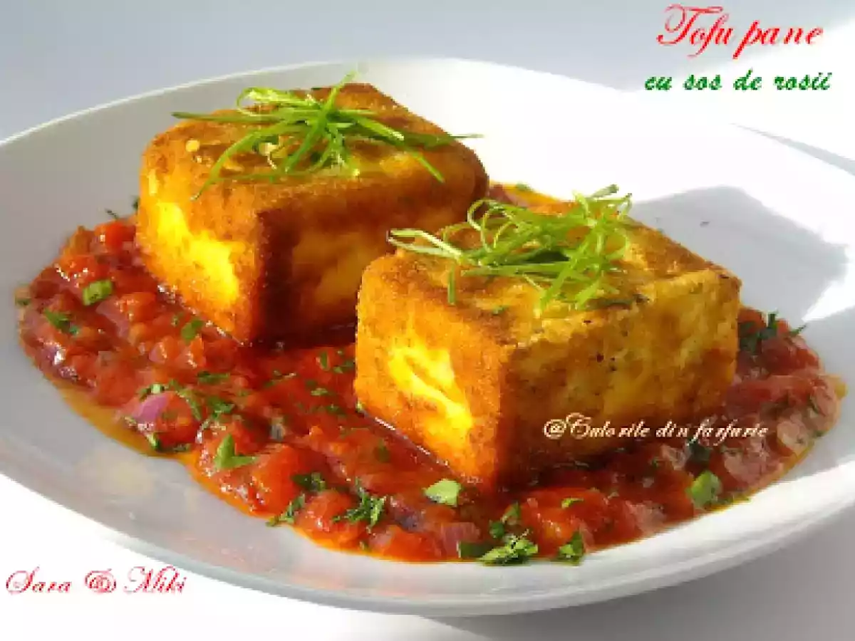 Tofu pane cu sos de rosii - poza 4
