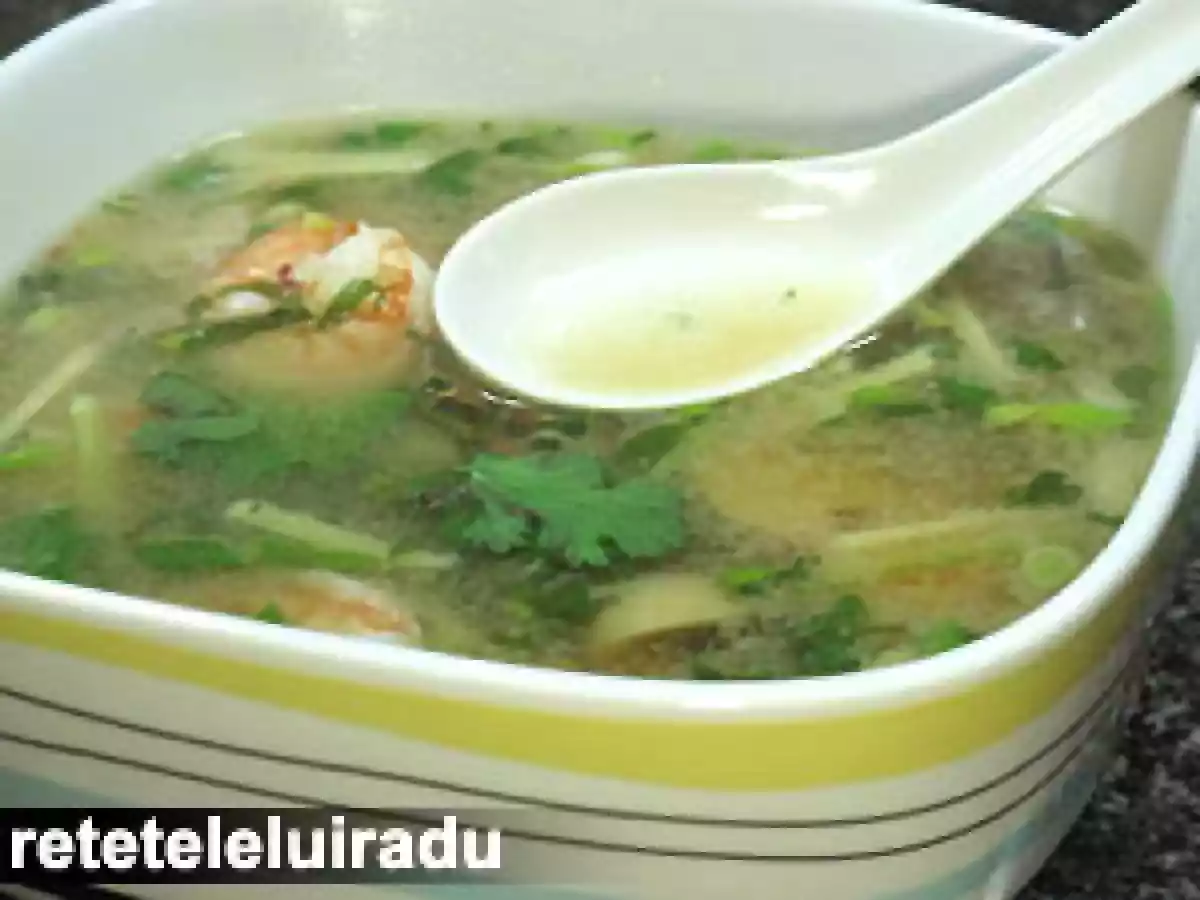 Tom Yum Goong Supa de creveti iute-acrisoara