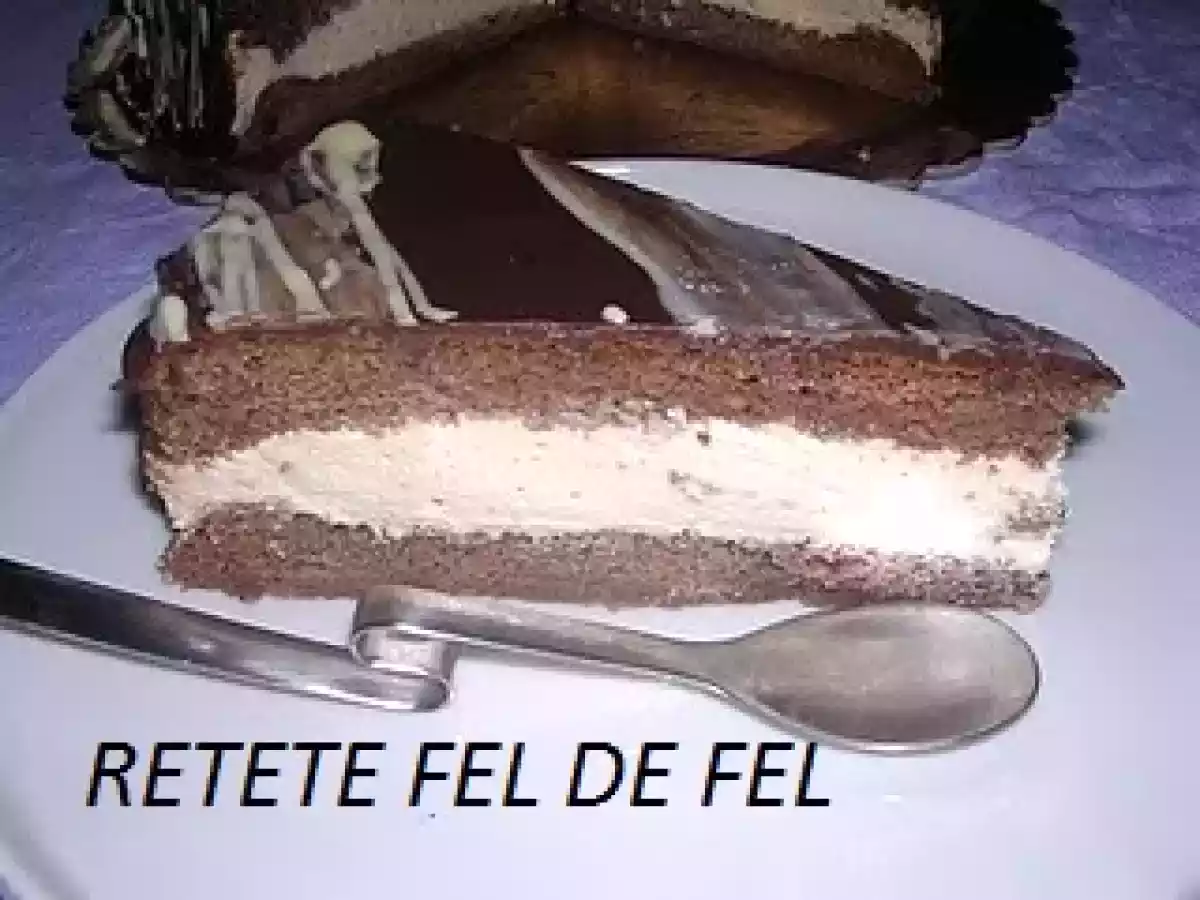 TORT CU CIOCOLATA SI CREMA CARAMEL - poza 2