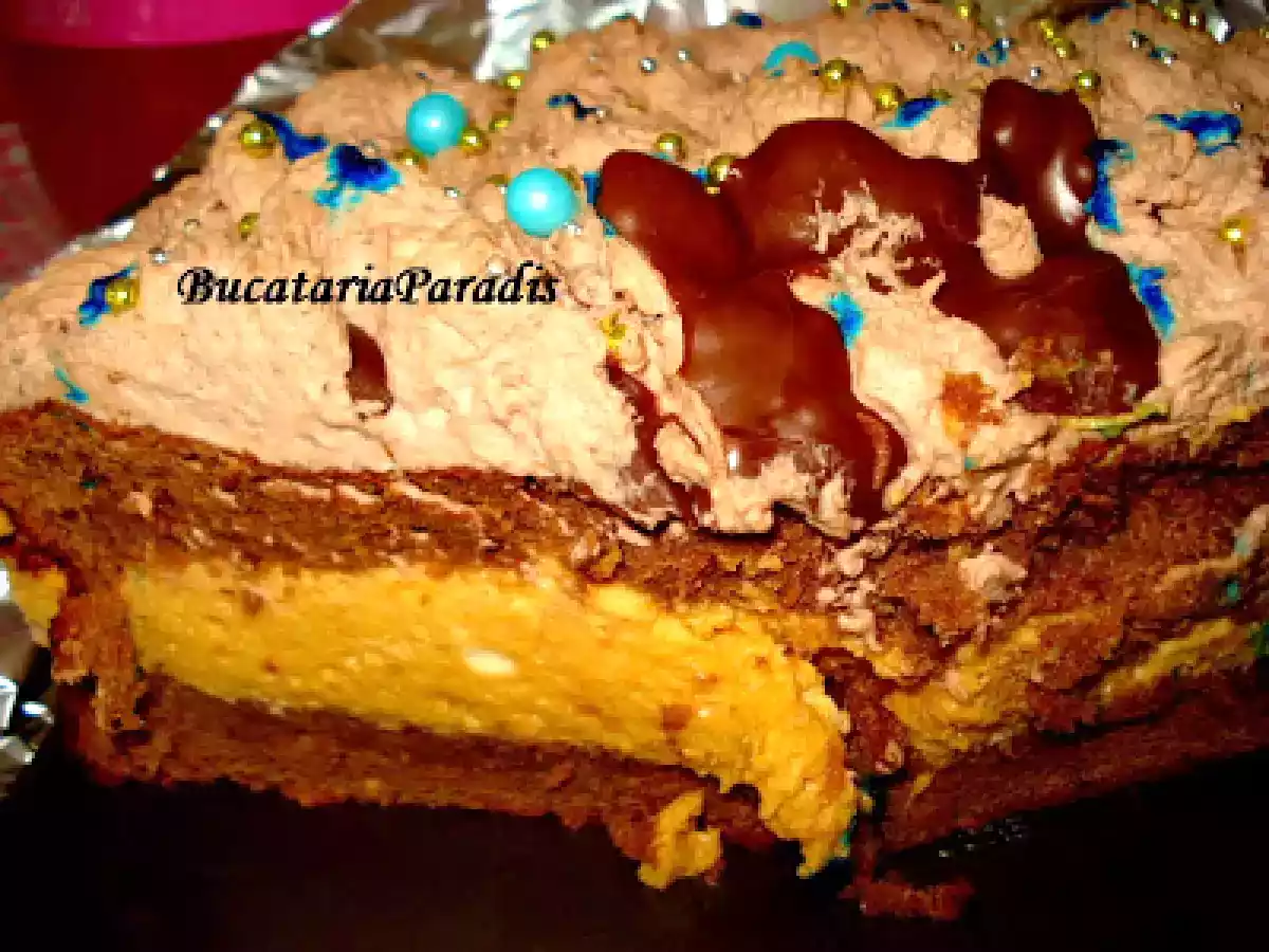 TORT CU CREMA CARAMEL LISSA - poza 2