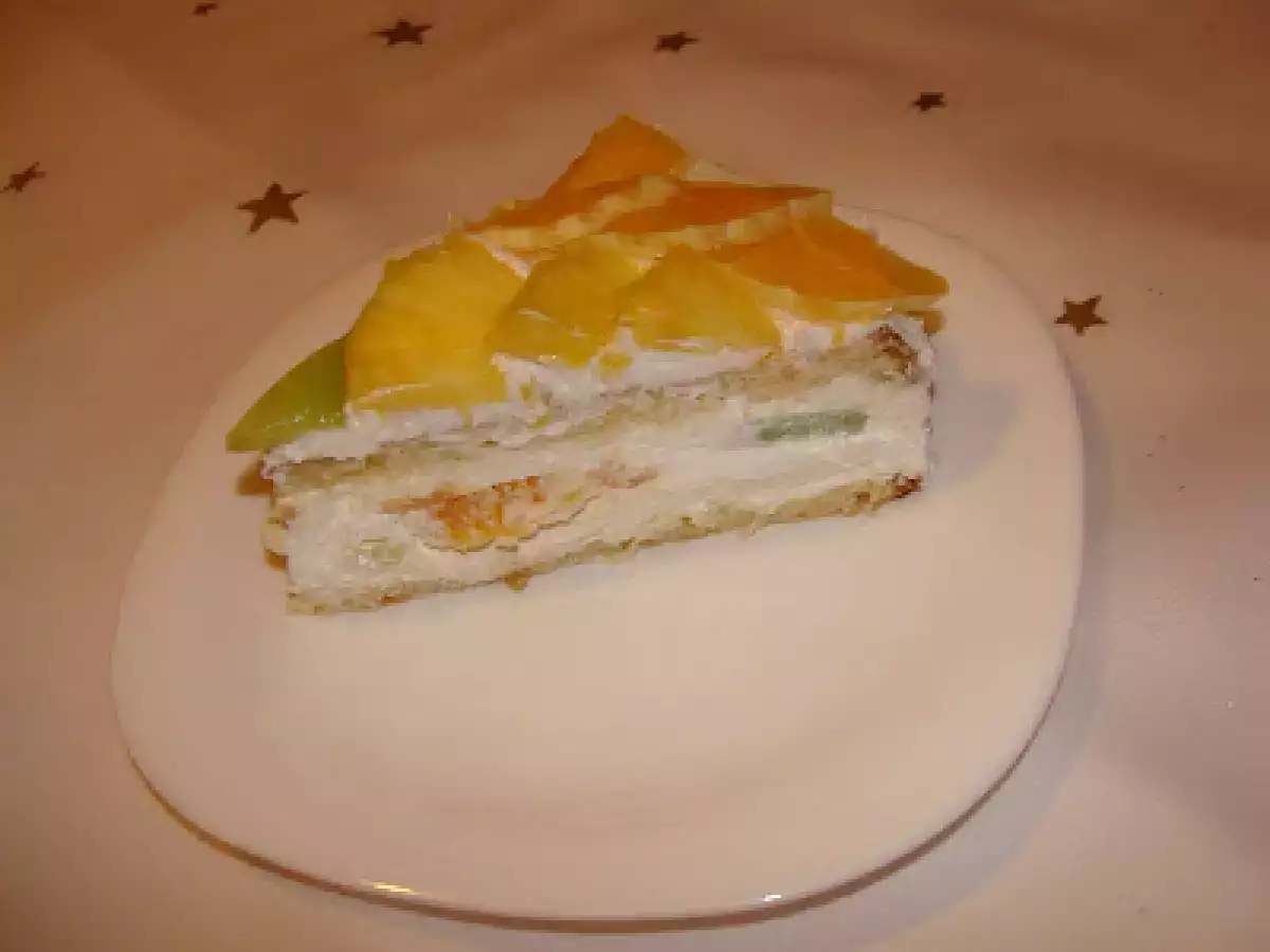 Tort cu crema de branza si fructe pentru Mos Nicolae :) - poza 15