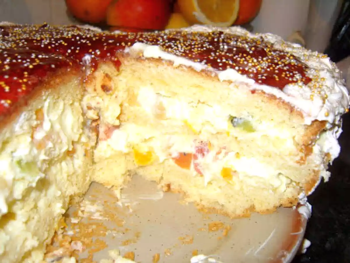 Tort cu crema de lamaie