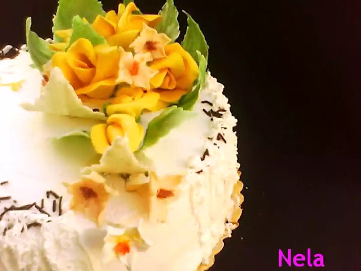 Tort cu crema de vanilie si afine - poza 2