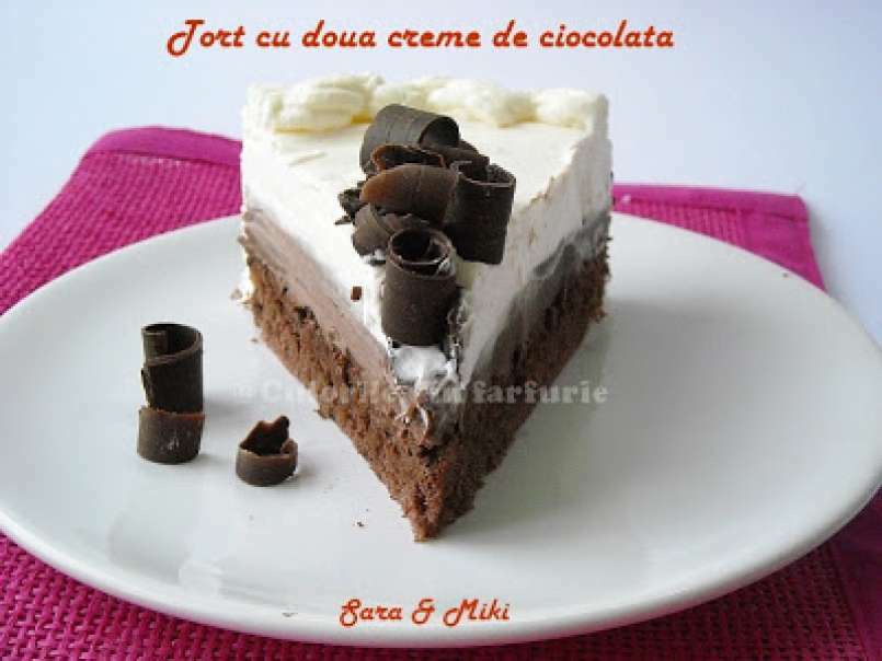 Tort cu doua creme de ciocolata (ganache) - poza 3