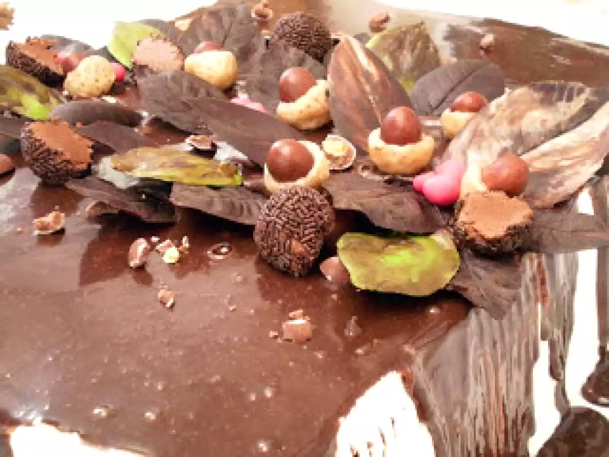 Tort cu fructe, ness si ciocolata - poza 2