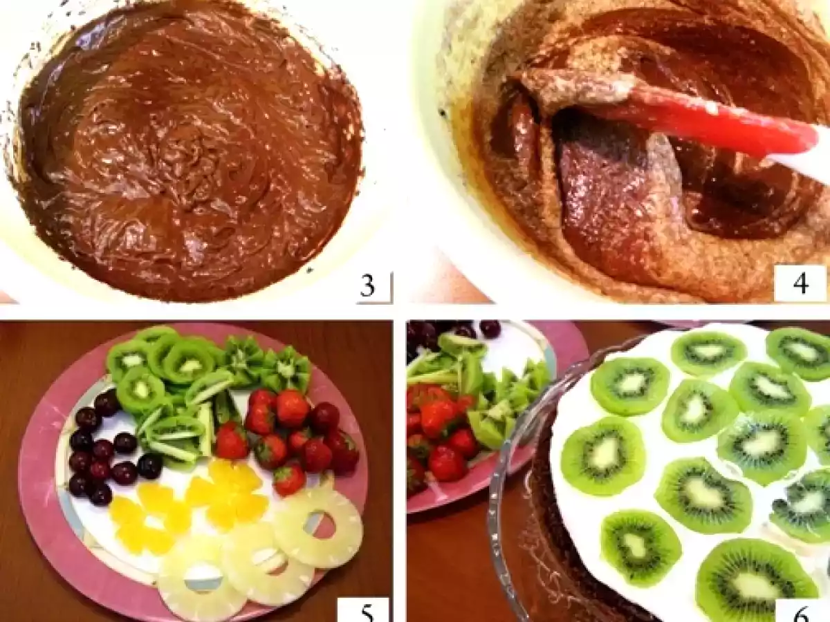 Tort cu fructe si ciocolata - poza 2