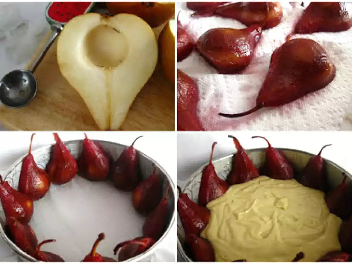 Tort cu martipan si pere in vin rosu - poza 3